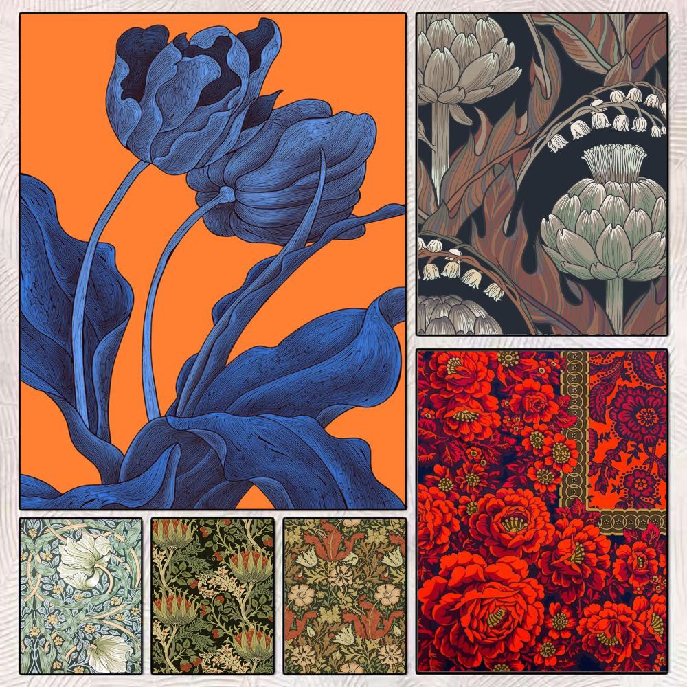 Art Craft William Morris - Плакат, идеальная наклейка, самоклеящаяся настенная живопись,
