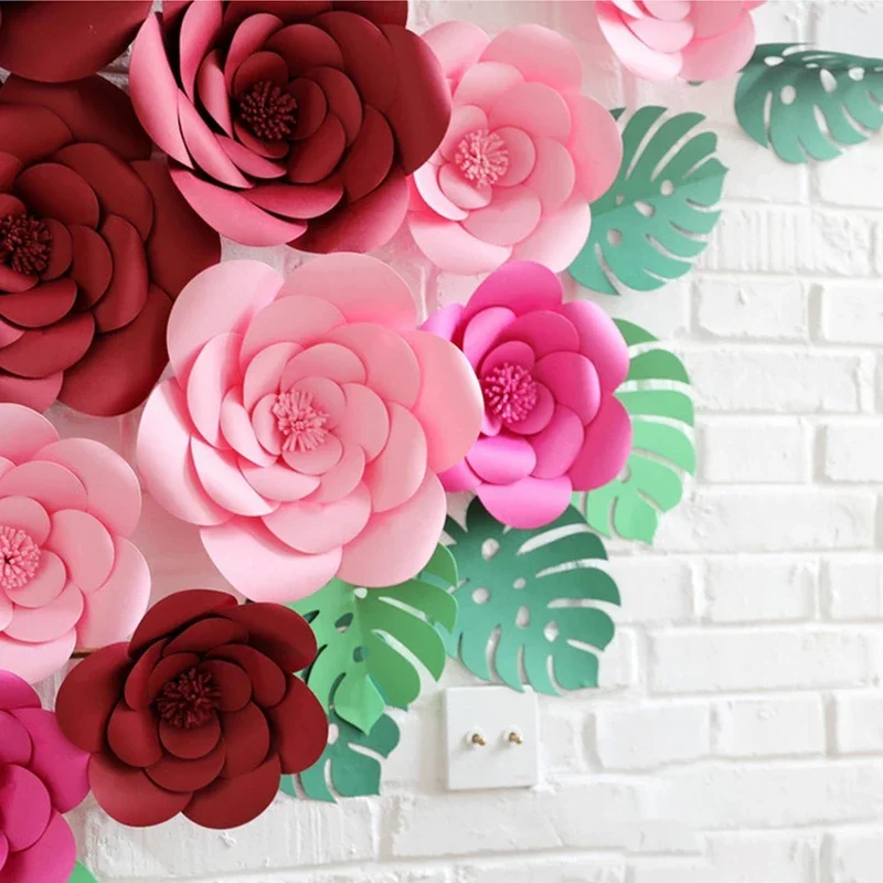 Art And Craft For Nursery - Искусственные большие бумажные цветы розы своими