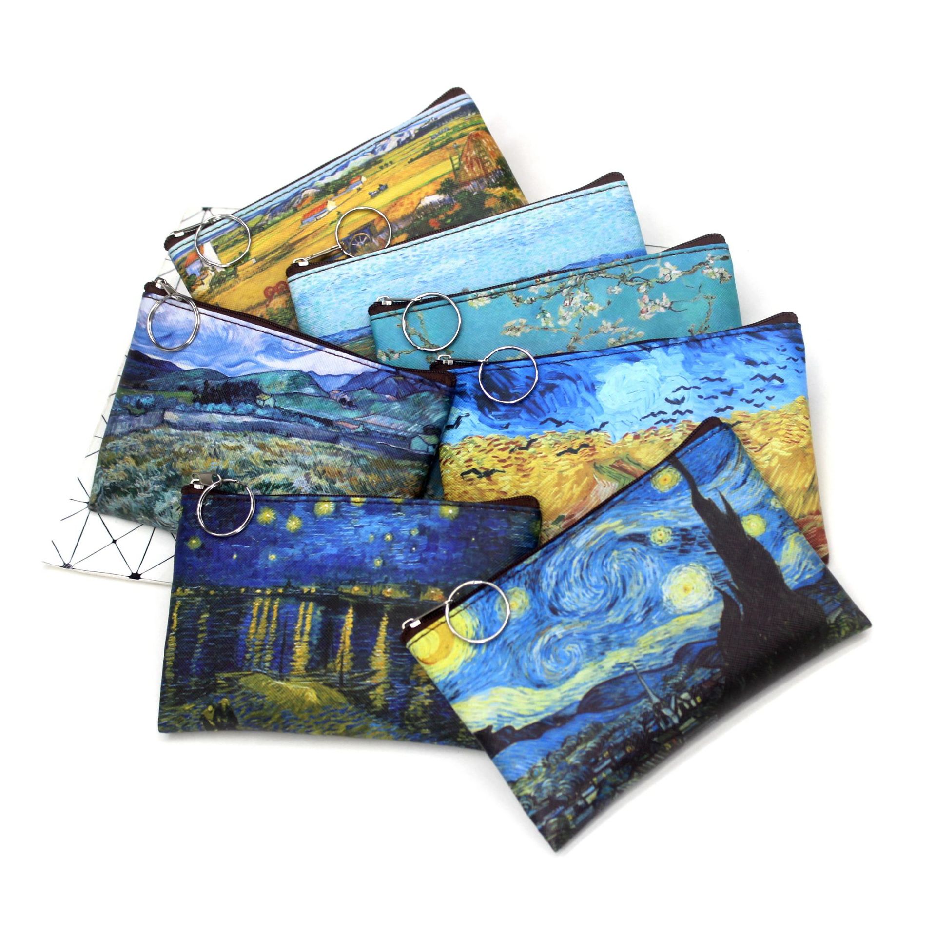 Art Portfolio Bag - Винтажная холщовая косметичка с изображением картины