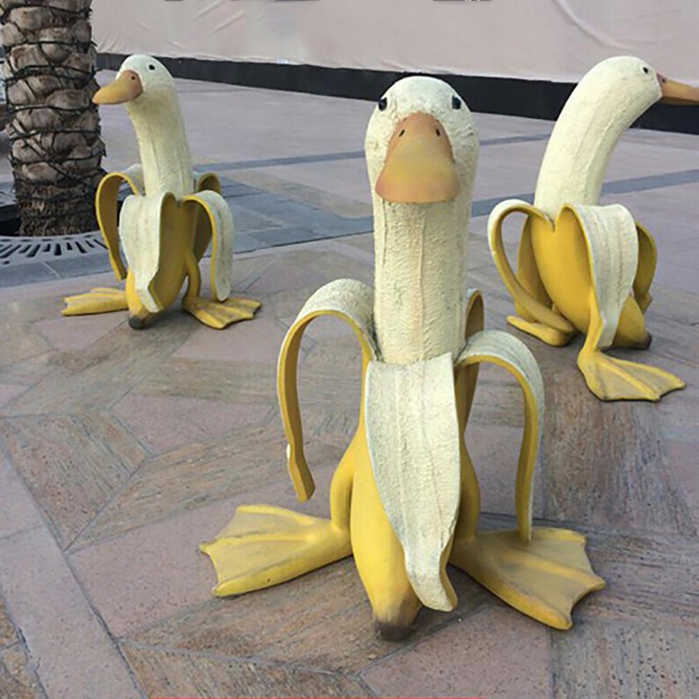Art Craft Duck - Банановая утка, креативный садовый декор, скульптуры,