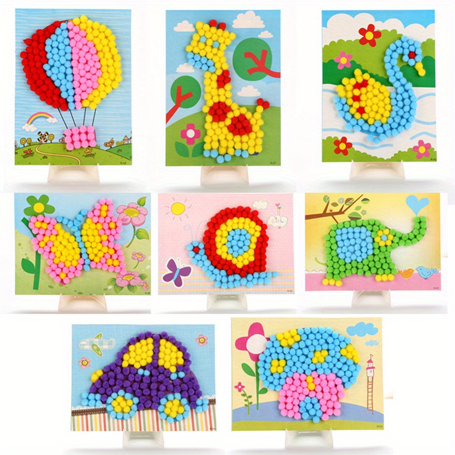 Unique Art Craft - 2 шт. 16x21 см красочные помпоны