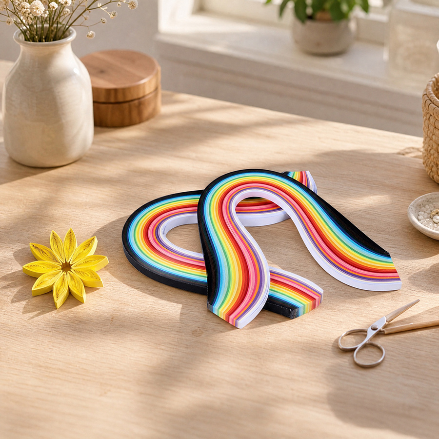 Quilling Paper Strips - 36 цветов, 260 листов бумаги для