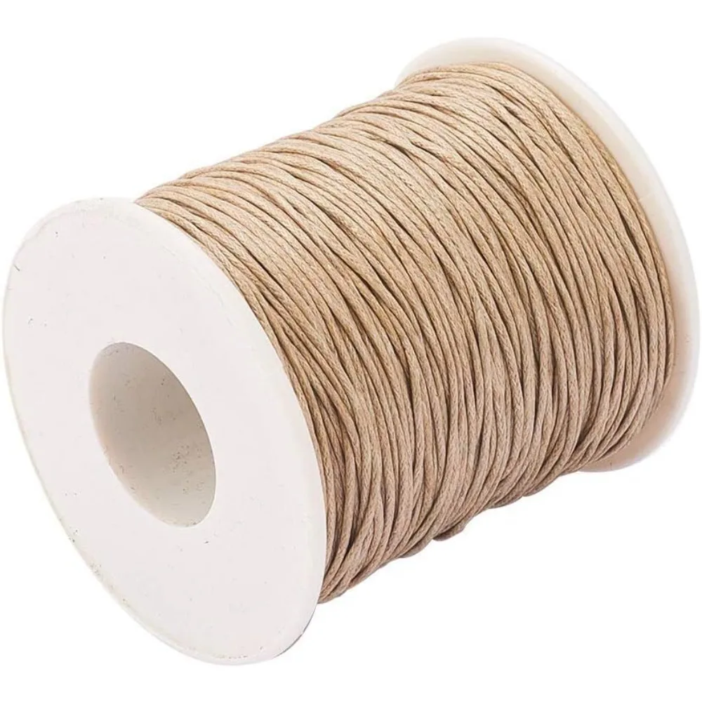 Macrame Cord Cotton - 100 ярдов вощеный шнур из хлопка,