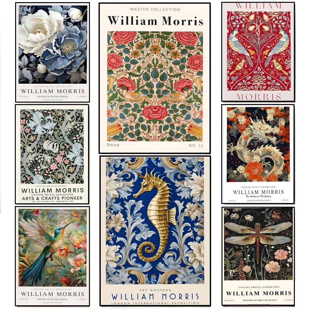 Art Craft William Morris - Винтажный постер с изображением Уильяма Морриса,