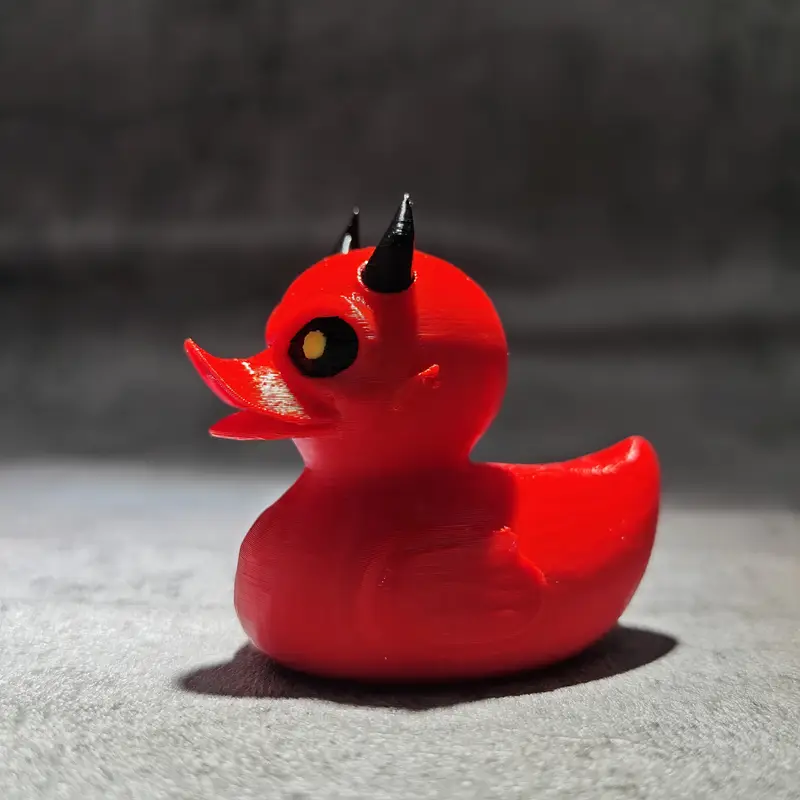 Art Craft Duck - 3D печатная статуя утки дьявола, утка