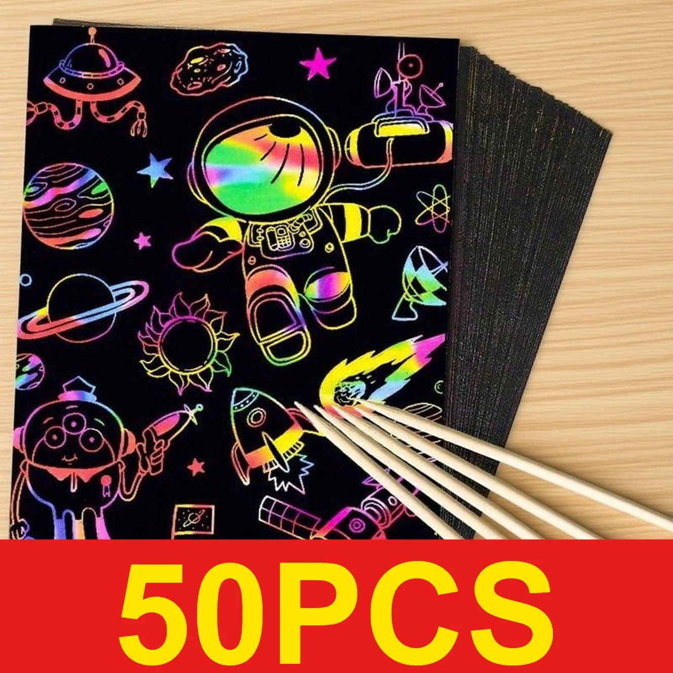 Art Craft Kits For Kids - 50 шт. Детские листы для скретчинга