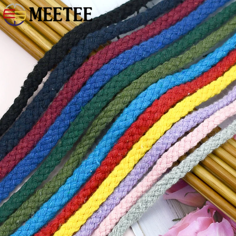 Macrame Cord Cotton - Хлопковый шнур 10/50 м, 5/7 мм,