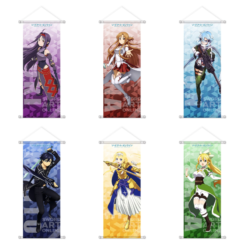 Art Craft Online - Аниме-постеры Sword Art Online: Асуна, Кирито,