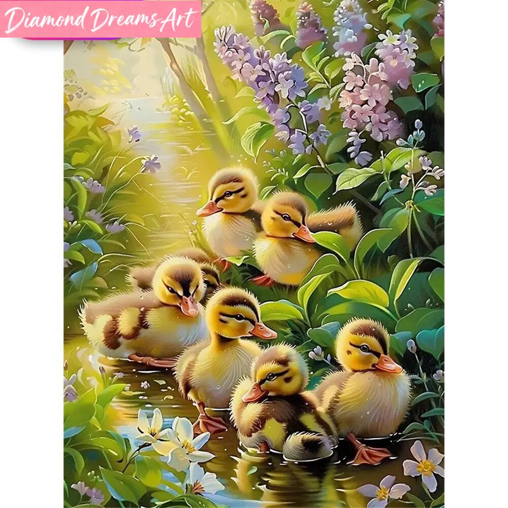 Art Craft Duck - Безрамная 5D алмазная мозаика DIY: Картина