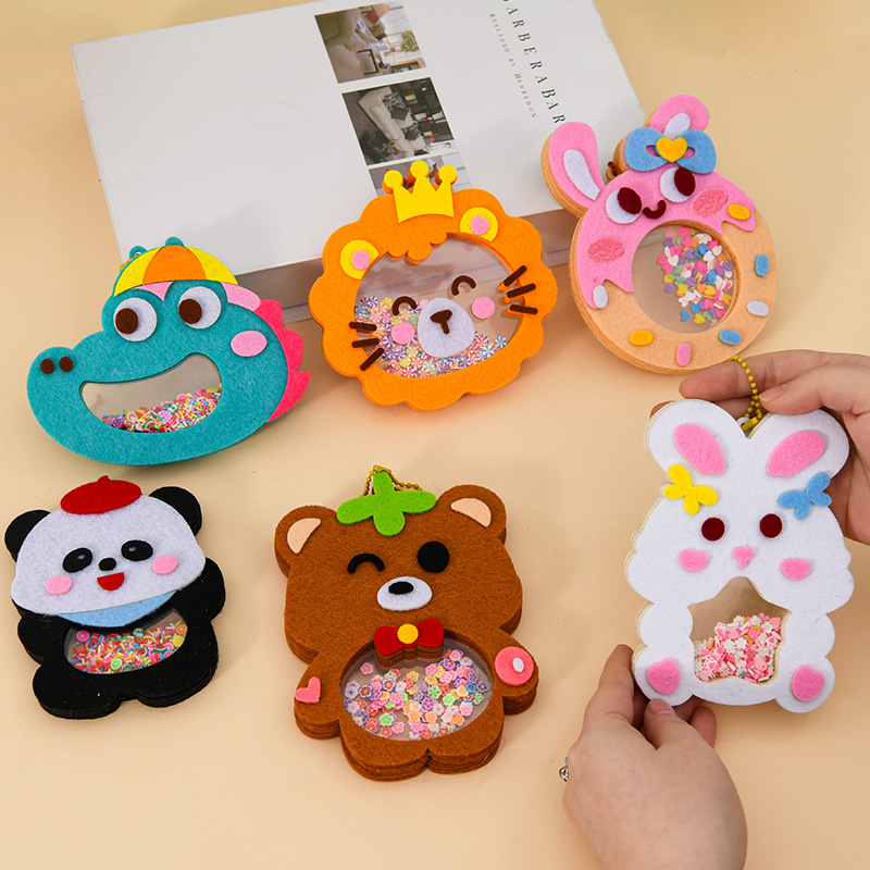 Art Craft Kits For Kids - DIY Animal Shake Pendant Art Craft