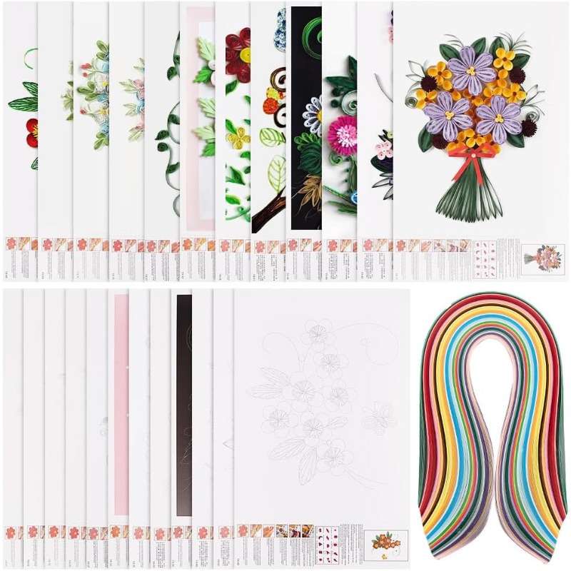 Quilling Paper Strips - 12 шт., трафареты для бумаги, 36