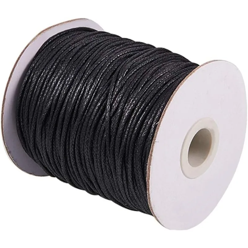 Macrame Cord Cotton - 1 рулон, 100 ярдов, вощеный шнур,