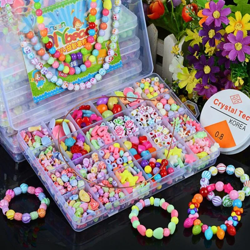 Art Craft Kits For Kids - Набор бусин для девочек «сделай сам»,