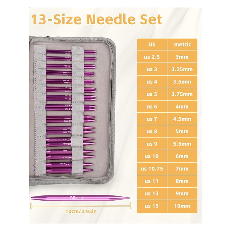 Набор круговых спиц для вязани – обзор и цена Knitting Needle Circular