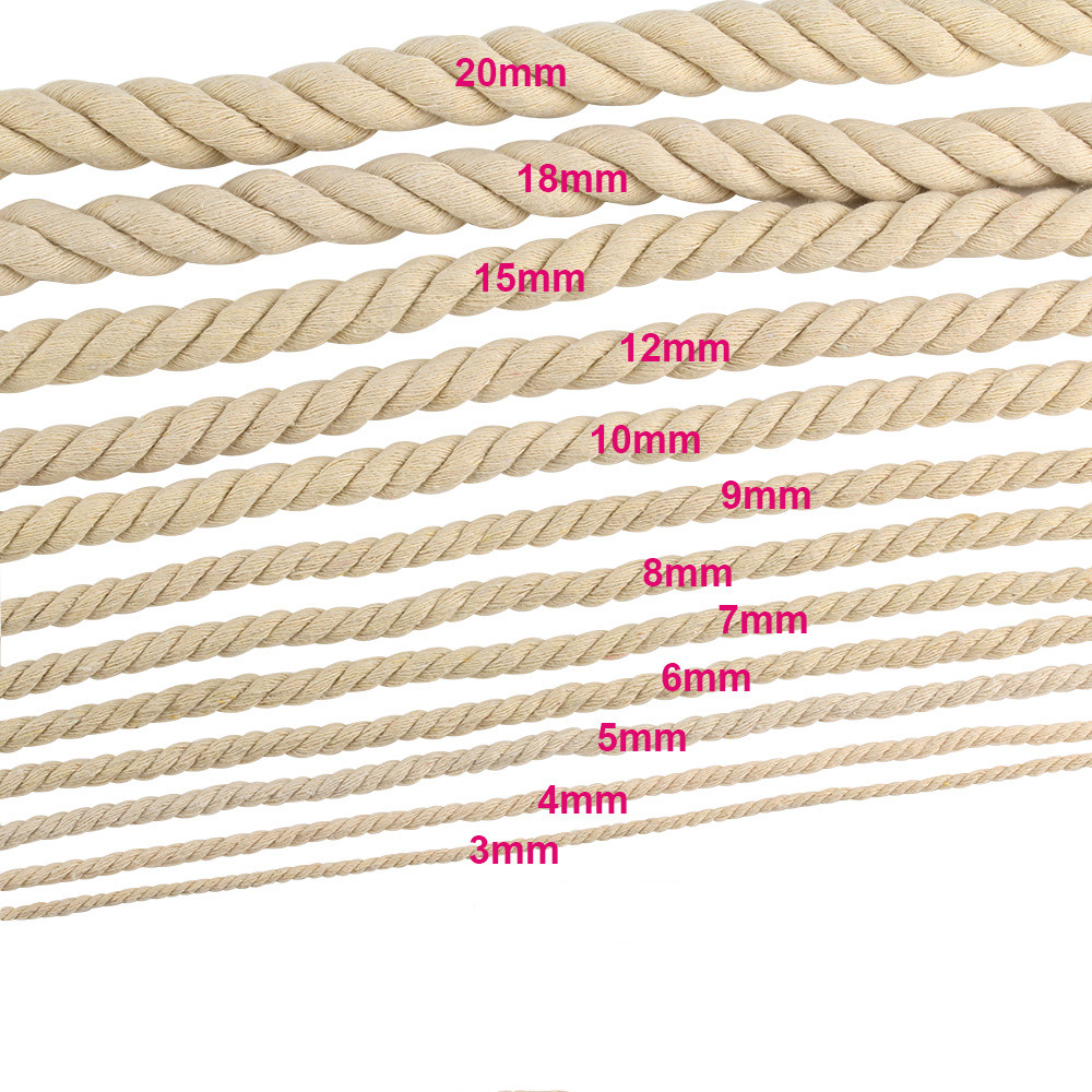 Плетеная веревка из натурально – обзор и цена Macrame Cord Cotton