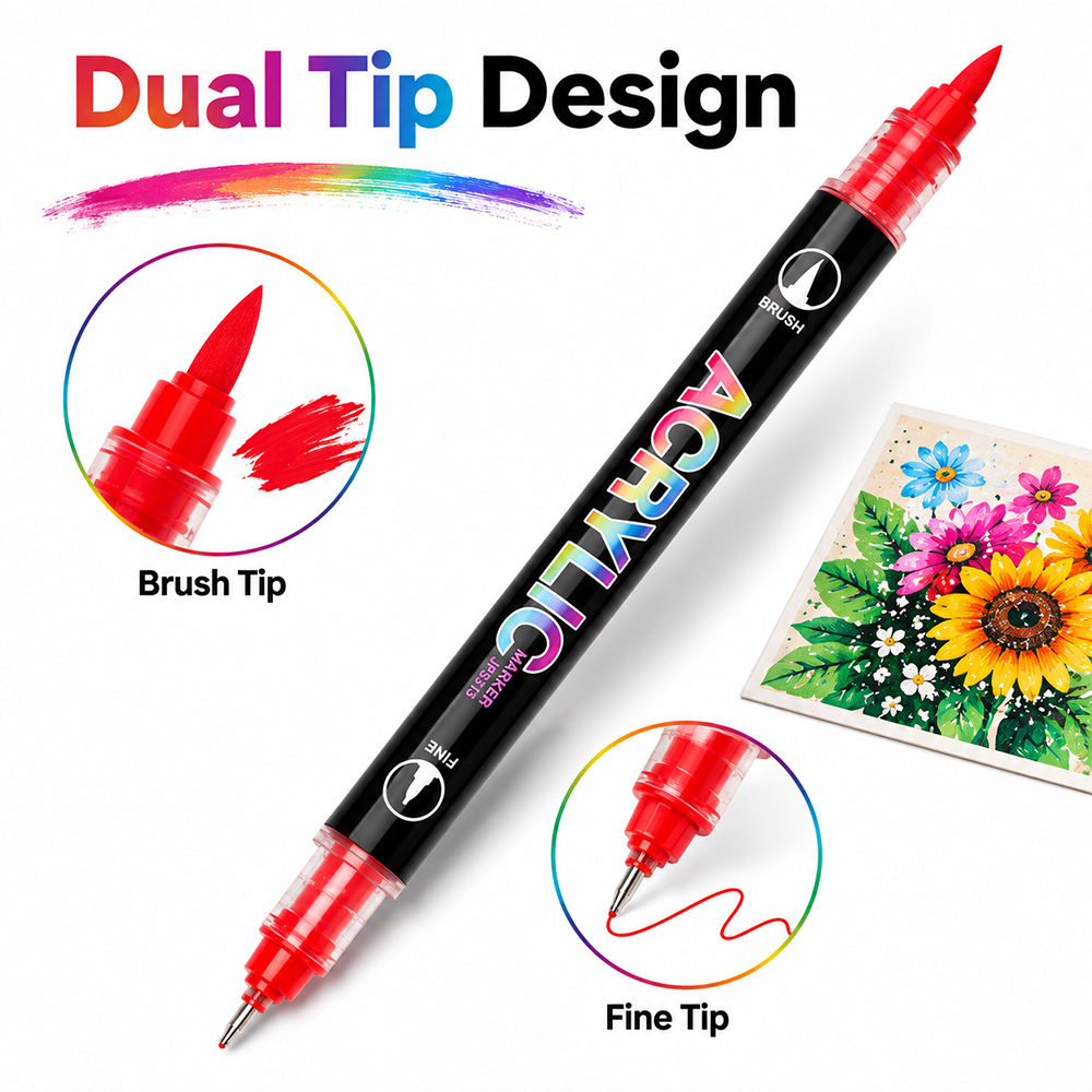 Набор акриловых маркеров с дво – обзор и цена Art Craft Classes