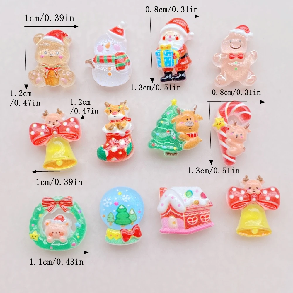 50 шт., смоляная мини-мультяшн – обзор и цена Art Craft Christmas Tree