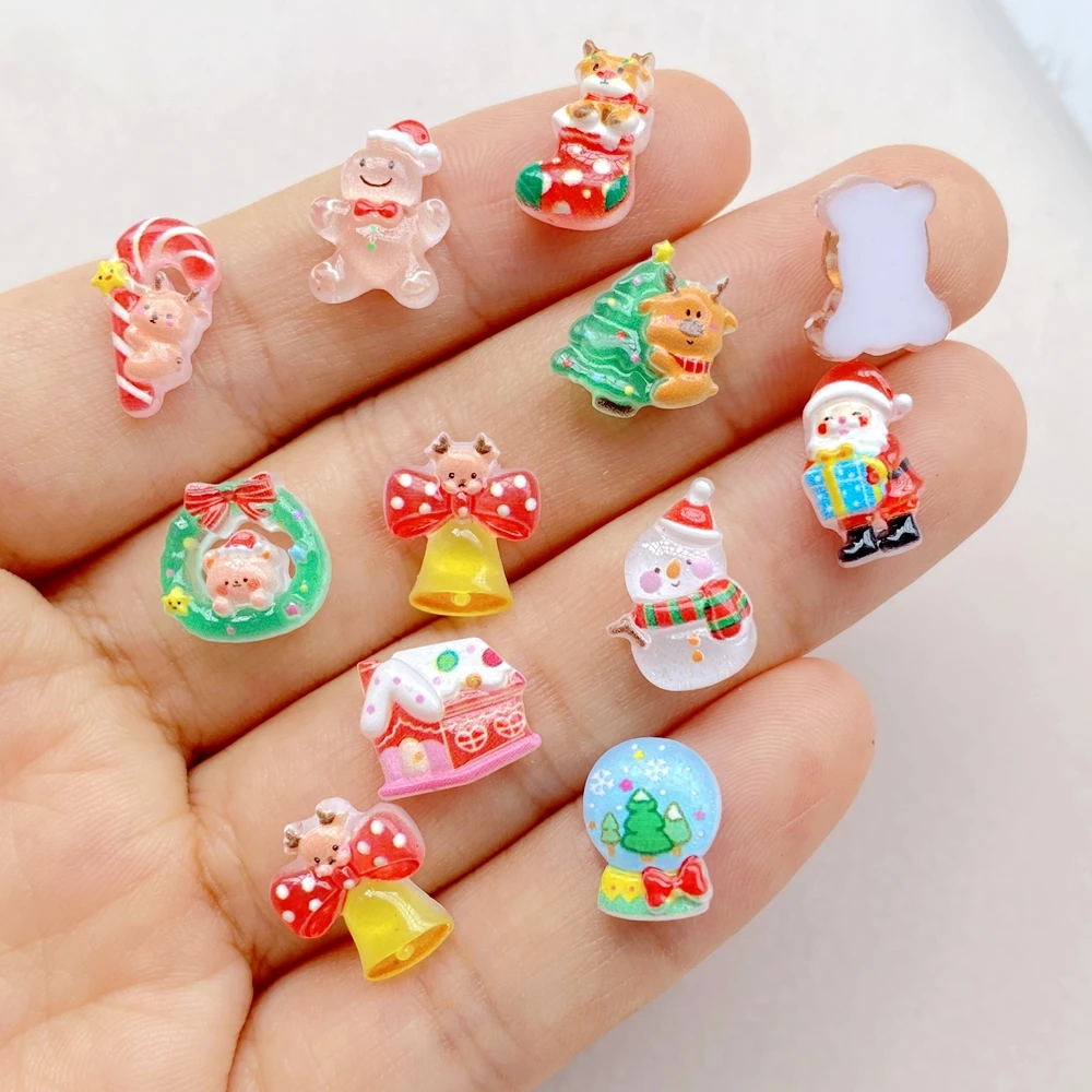 50 шт., смоляная мини-мультяшн – обзор и цена Art Craft Christmas Tree