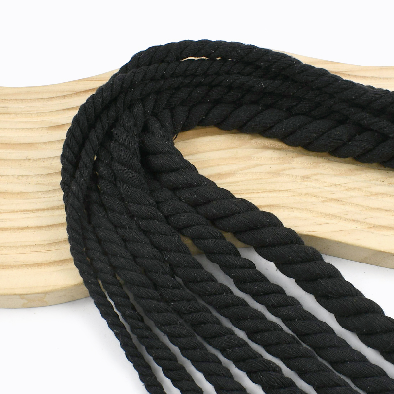 1-5 м, 5-20 мм, черный, 3 акци – обзор и цена Macrame Cord Cotton