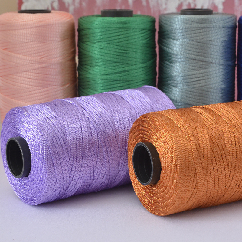 Блестящая плоская лента-нить и – обзор и цена Macrame Cord Cotton