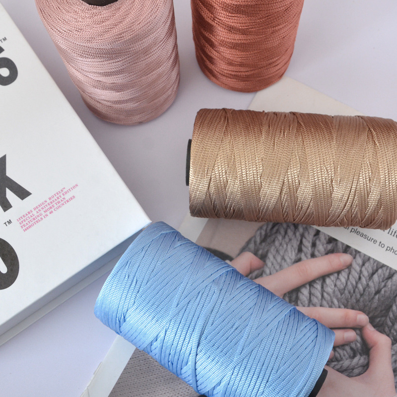 Блестящая плоская лента-нить и – обзор и цена Macrame Cord Cotton