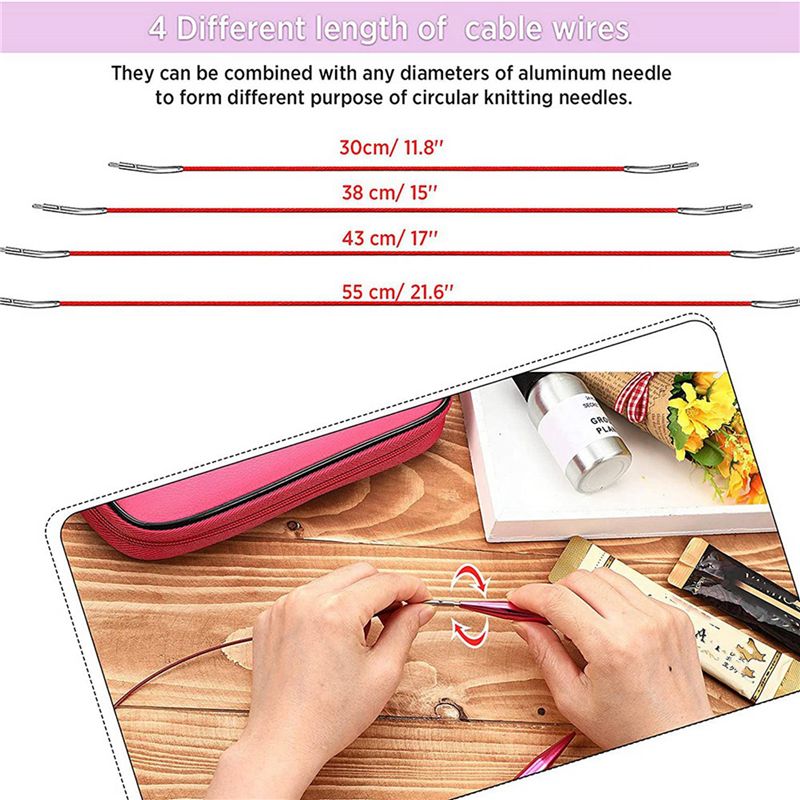 Набор алюминиевых сменных круг – обзор и цена Knitting Needle Circular