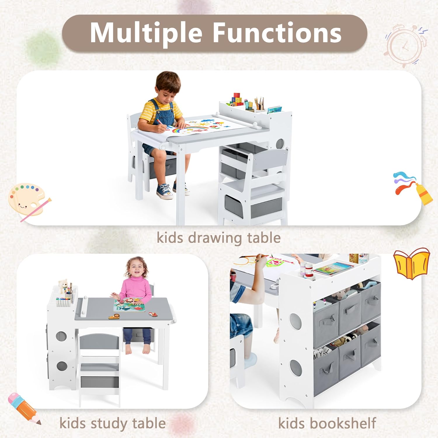 Детский стол и стул для творче – обзор и цена Art And Craft For Nursery