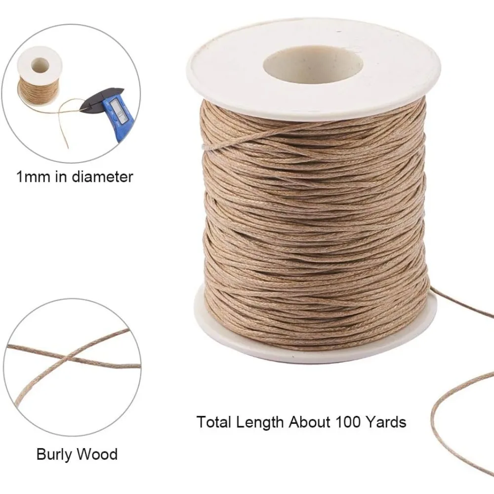 100 ярдов вощеный шнур из хлоп – обзор и цена Macrame Cord Cotton