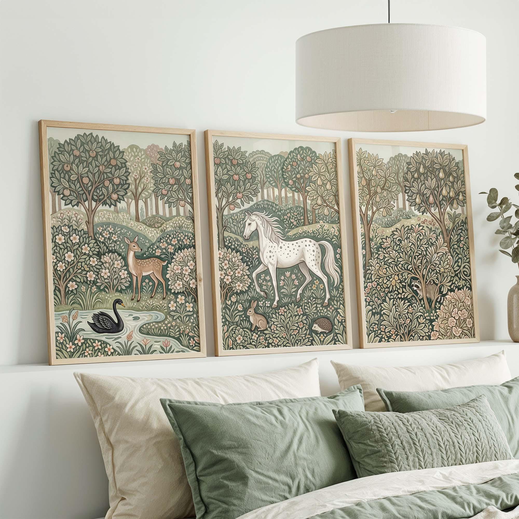 Набор из 3 настенных панно «Ле – обзор и цена Art Craft William Morris