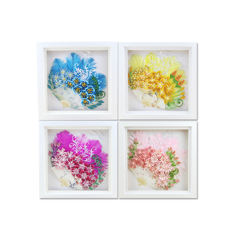 Бумажный веер с перьями для ху – обзор и цена Quilling Paper Strips