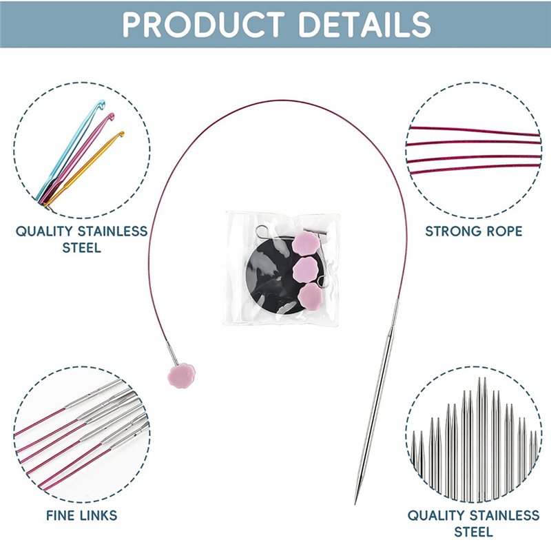 Набор сменных круговых спиц дл – обзор и цена Knitting Needle Circular