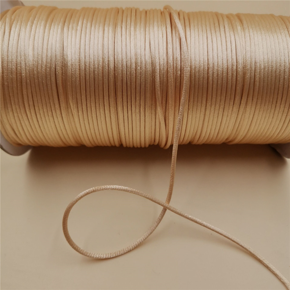 Шнур атласный цвета хаки 2 мм, – обзор и цена Macrame Cord Cotton