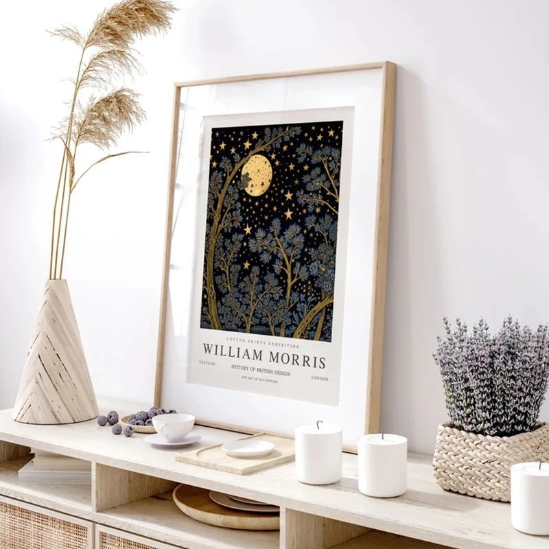 Винтажные постеры с луной и зв – обзор и цена Art Craft William Morris