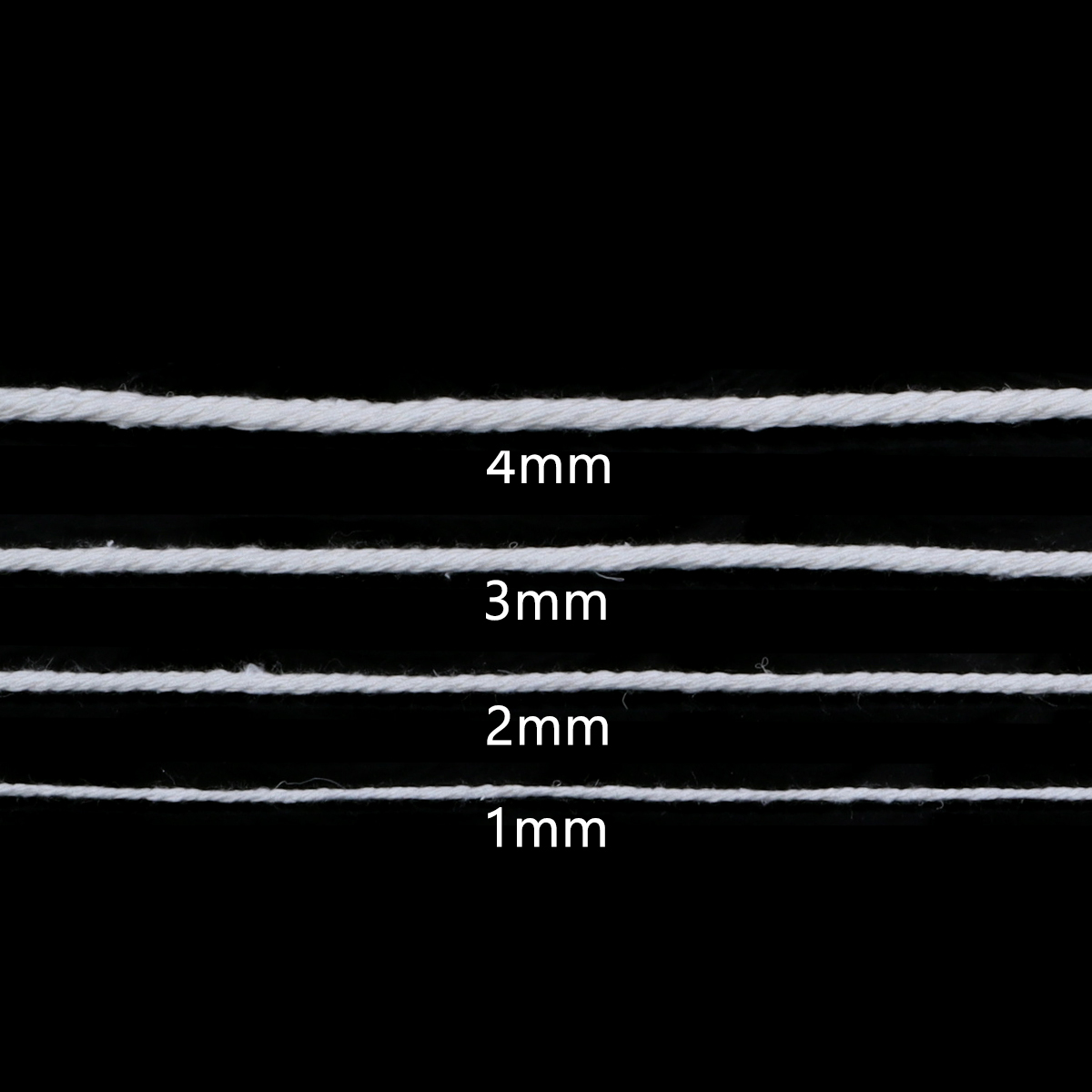 50-100 ярдов, белый хлопковый  – обзор и цена Macrame Cord Cotton