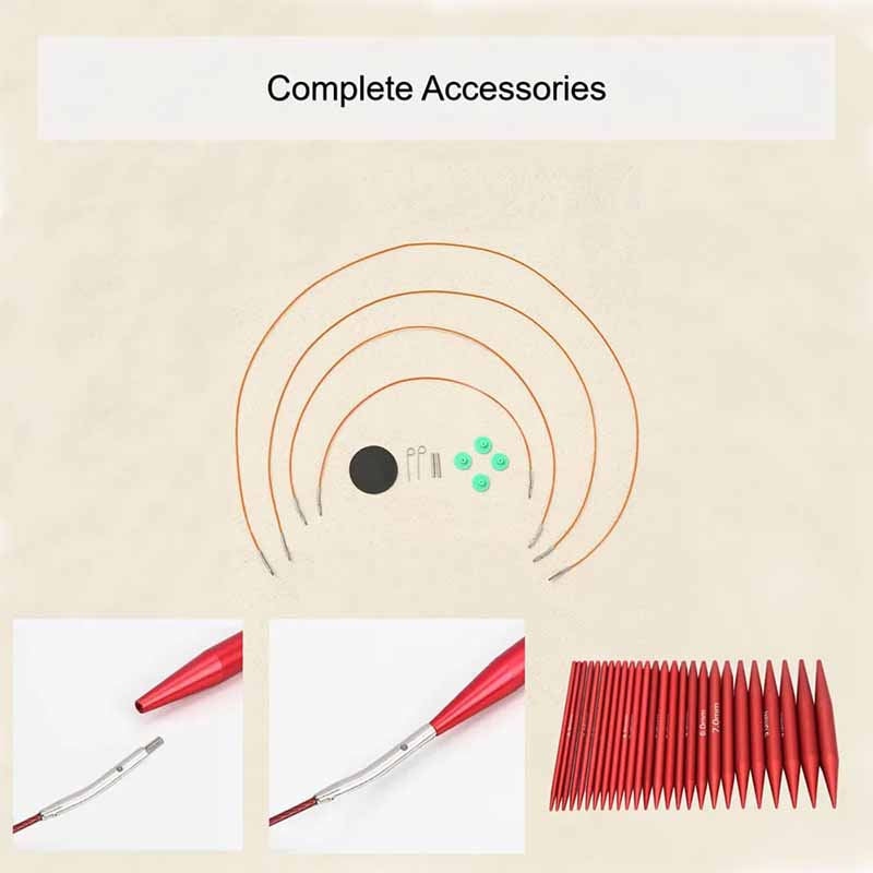 Набор из 25 сменных круговых с – обзор и цена Knitting Needle Circular