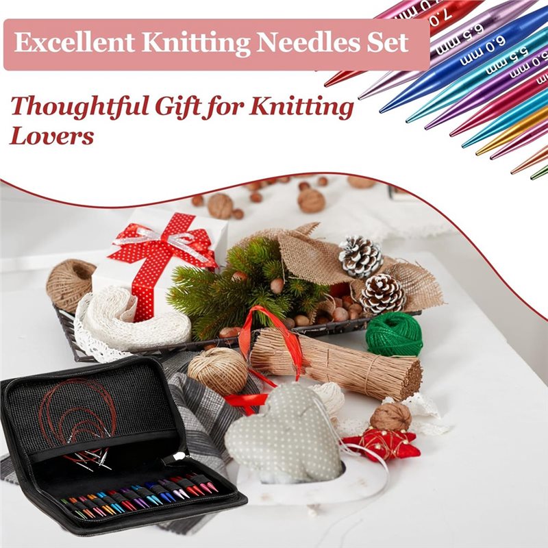 Набор коротких сменных спиц дл – обзор и цена Knitting Needle Circular